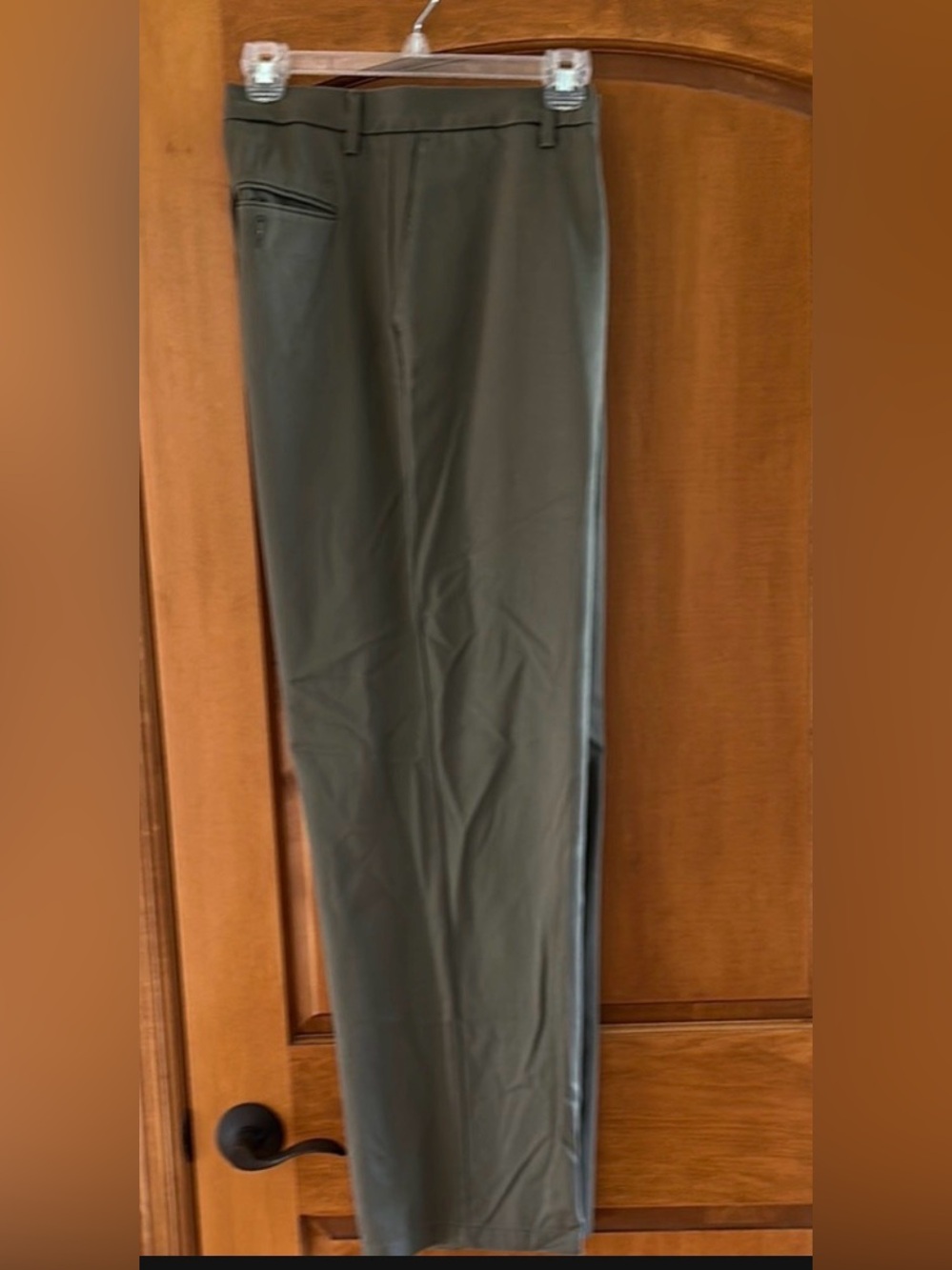 Dockers Signature Khaki Mens Chinos Olive Green 38x32 Classic Fit Pants 🌟